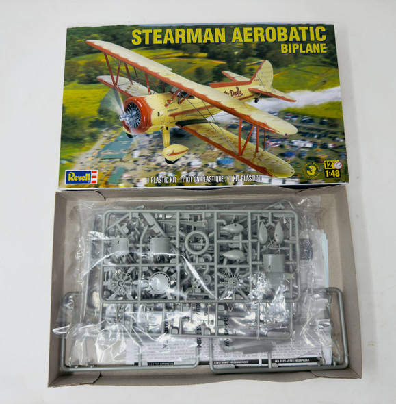 STEARMAN AEROBATIC BIPLANE, 1/48, OPEN BOX, REVELL
