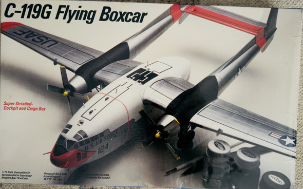 C-119G FLYING BOXCAR, 1/72, SEALED BOX, ITALERI, TESTORS