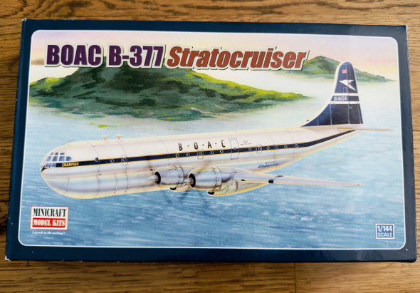 BOAC B-377 STRATOCRUISER, 1/144, OPEN BOX, MINICRAFT MODEL KITS