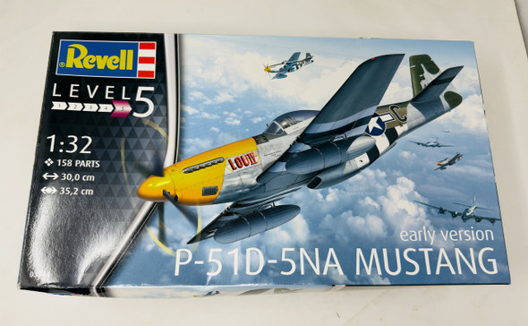 P51-D-5NA MUSTANG, 1/32, OPEN BOX, REVELL