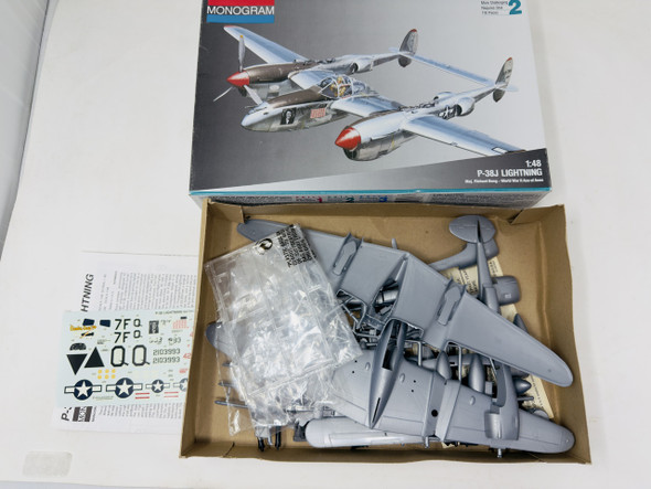 P-38J LIGHTENING, 1/48, OPEN BOX, MONOGRAM