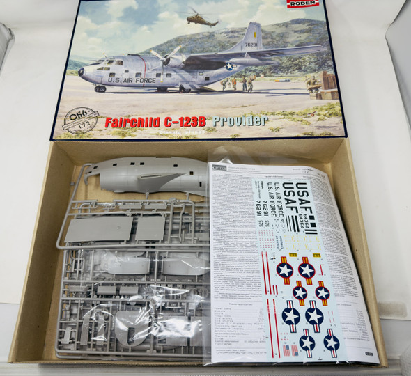 FAIRCHILD C-123B PROVIDER, 1/72, OPEN BOX, RODEN