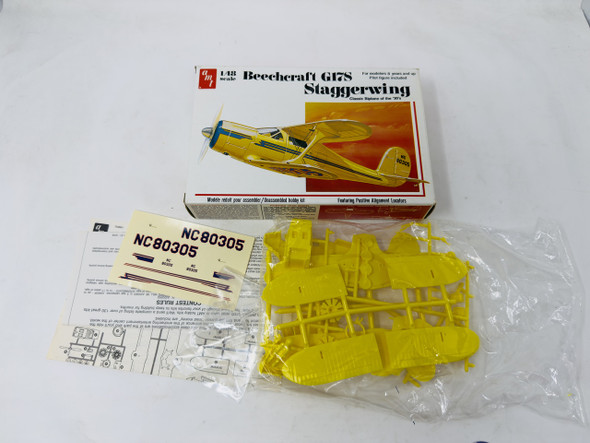 BEECHCRAFT G17S STAGGERWING, 1/48, OPEN BOX, AMT