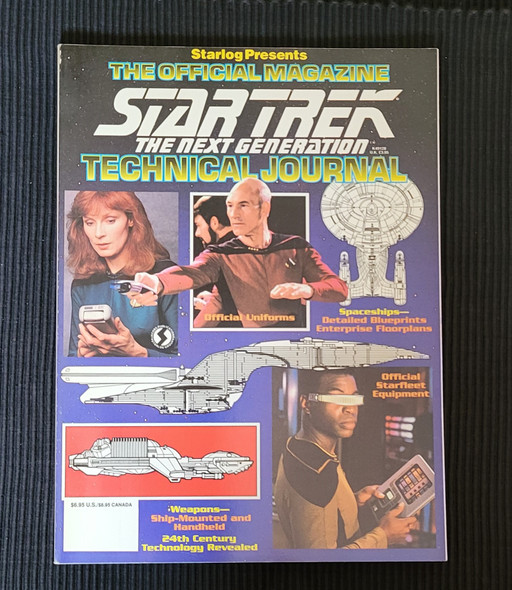 Star Trek The Next Generation Technical Journal 1992 Starlog with inserts
