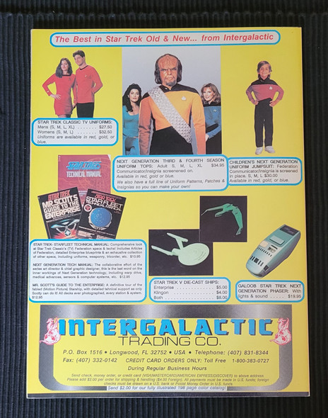 Star Trek The Next Generation Technical Journal 1992 Starlog with inserts