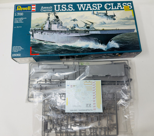U.S.S. WASP CLASS, 1.700, OPEN BOX, REVELL