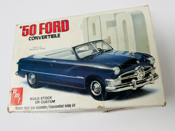 '50 FORD CONVERTIBLE, 1/25,  OPEN BOX, AMT ERTL