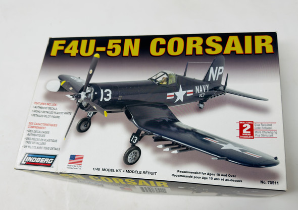 F4U-5N CORSAIR, 1/48, OPEN BOX, LINDBERG