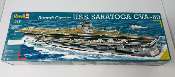 USS SARATOGA CVA-60,  1/542, SEALED BOX, REVELL