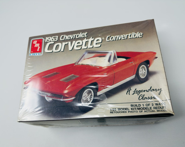 1963  CORVETTE CONVERTIBLE, 1/25, SEALED BOX, AMT