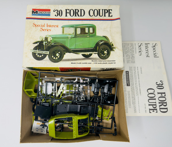 '30 FORD COUPE, 1/24, OPEN BOX, MONOGRAM