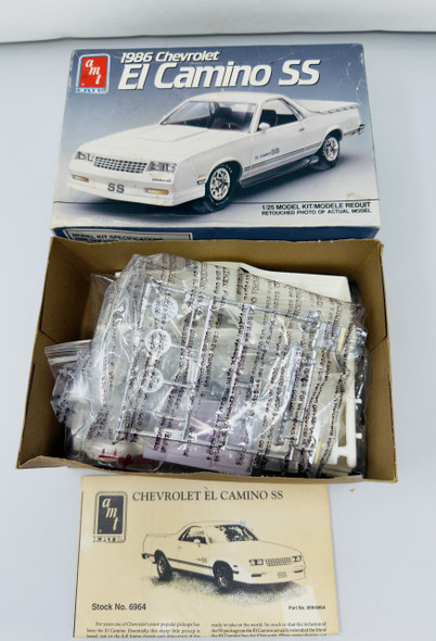 1986 EL CAMINO SS, 1/25, OPEN BOX, AMT ERTL