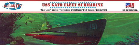 USS Gato Fleet Submarine 1/240 plastic model kit