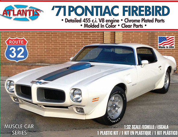 1971 Pontiac Firebird 1/32 Plastic Model Kit Atlantis