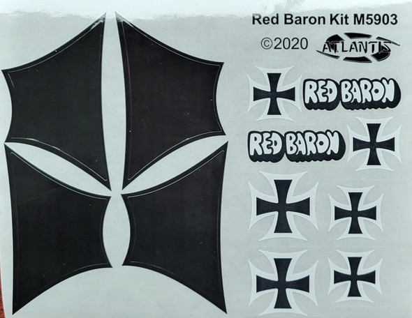 DECALS --Red Baron's Fokker Sticker Sheet ONLY for M5903