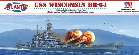 1:665 USS Wisconsin (BB-64) Iowa-Class Battleship
