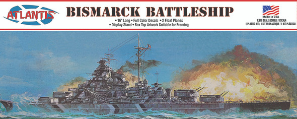 Bismarck Battleship 1/618 Plastic Model Kit
