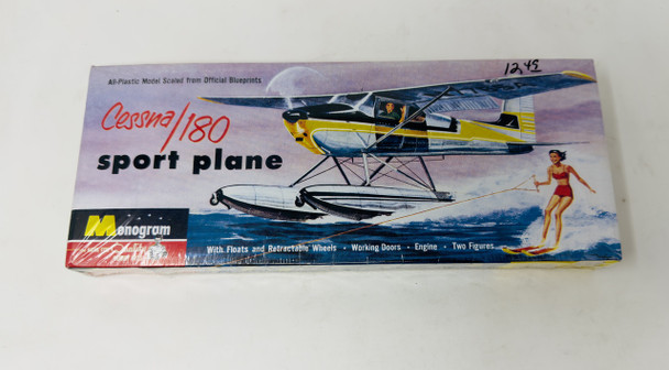 Cessna 180 Sport Plane,  1/72, SEALED BOX, MONOGRAM