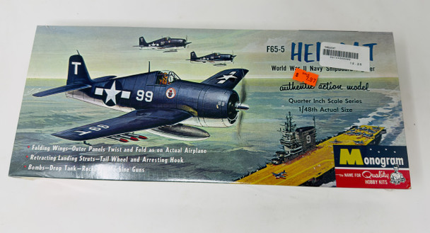 F65-5 HELLCAT, 1/48, SEALED BOX, MONOGRAM