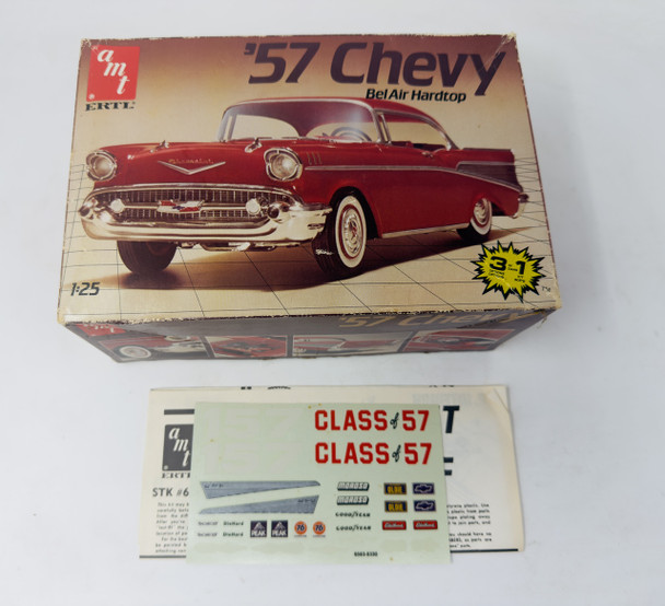 57' Chevy Bel Air Hardtop, 1/25, OPEN BOX, AMT ERTL