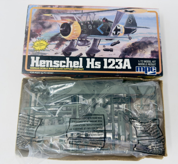HENSHEL Hs 123A, 1/72, OPEN BOX, MPC