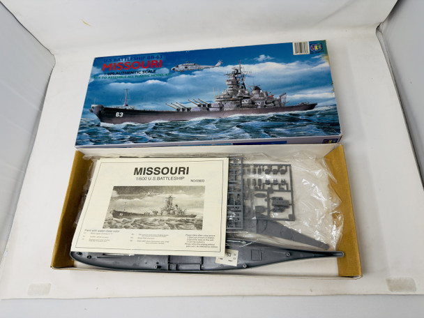 U.S. BATTLESHIP BB-63 MISSOURI, 1/600, OPEN BOX, LEE MODELS