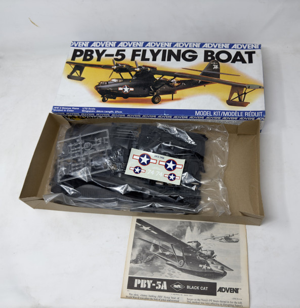 1979  PBY-5 FLYING BOAT,  1:72 ,  OPEN BOX, ADVENT