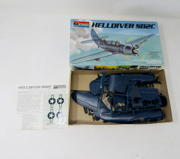 HELLDIVER SB2C, 1/48, OPEN BOX, MONOGRAM
