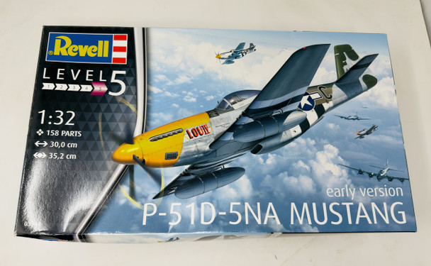 P51-D-5NA MUSTANG, 1/32, OPEN BOX, REVELL