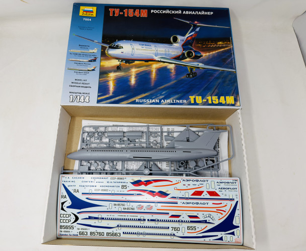 TY-154M, 1/144, OPEN BOX, ZVEZDA