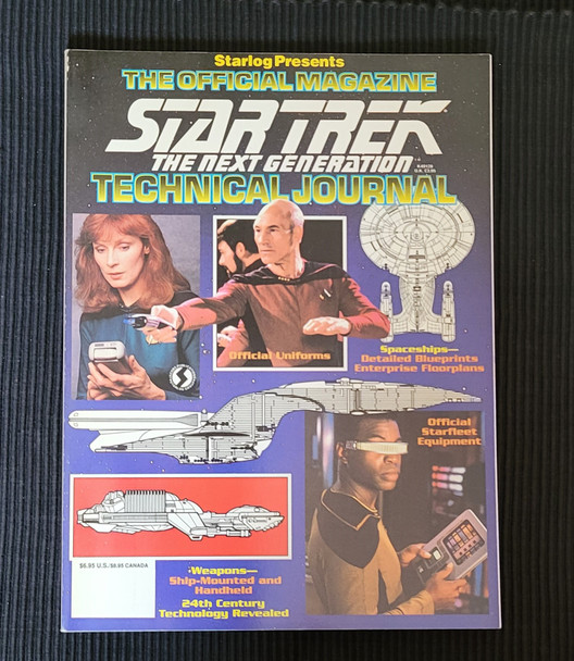 Star Trek The Next Generation Technical Journal 1992 Starlog with inserts