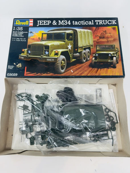 Jeep & M34 tactical Truck, 1/35, OPEN BOX, REVELL