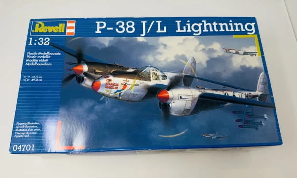 P-38 J/L LIGHTNING , 1/32, SEALED BOX,  REVELL