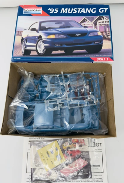 95' MUSTANG GT, 1/25, OPEN BOX, MONOGRAM
