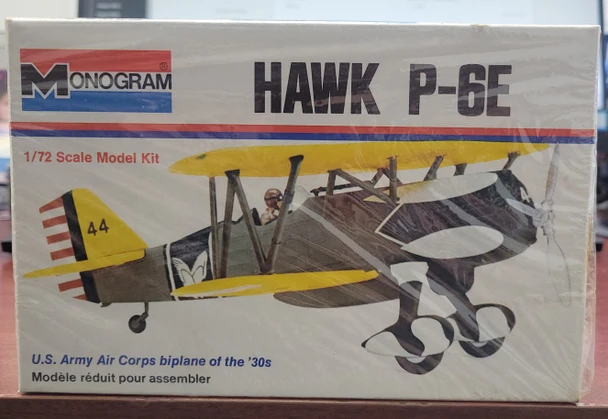 P-6E HAWK 1930's Aircraft 1:72 Monogram