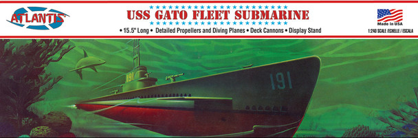 USS Gato Fleet Submarine 1/240 plastic model kit