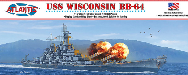 1:665 USS Wisconsin (BB-64) Iowa-Class Battleship