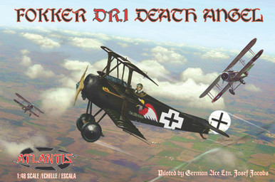 1:48 Fokker DR.1 Death Angel with Trading Card (Piloted by German