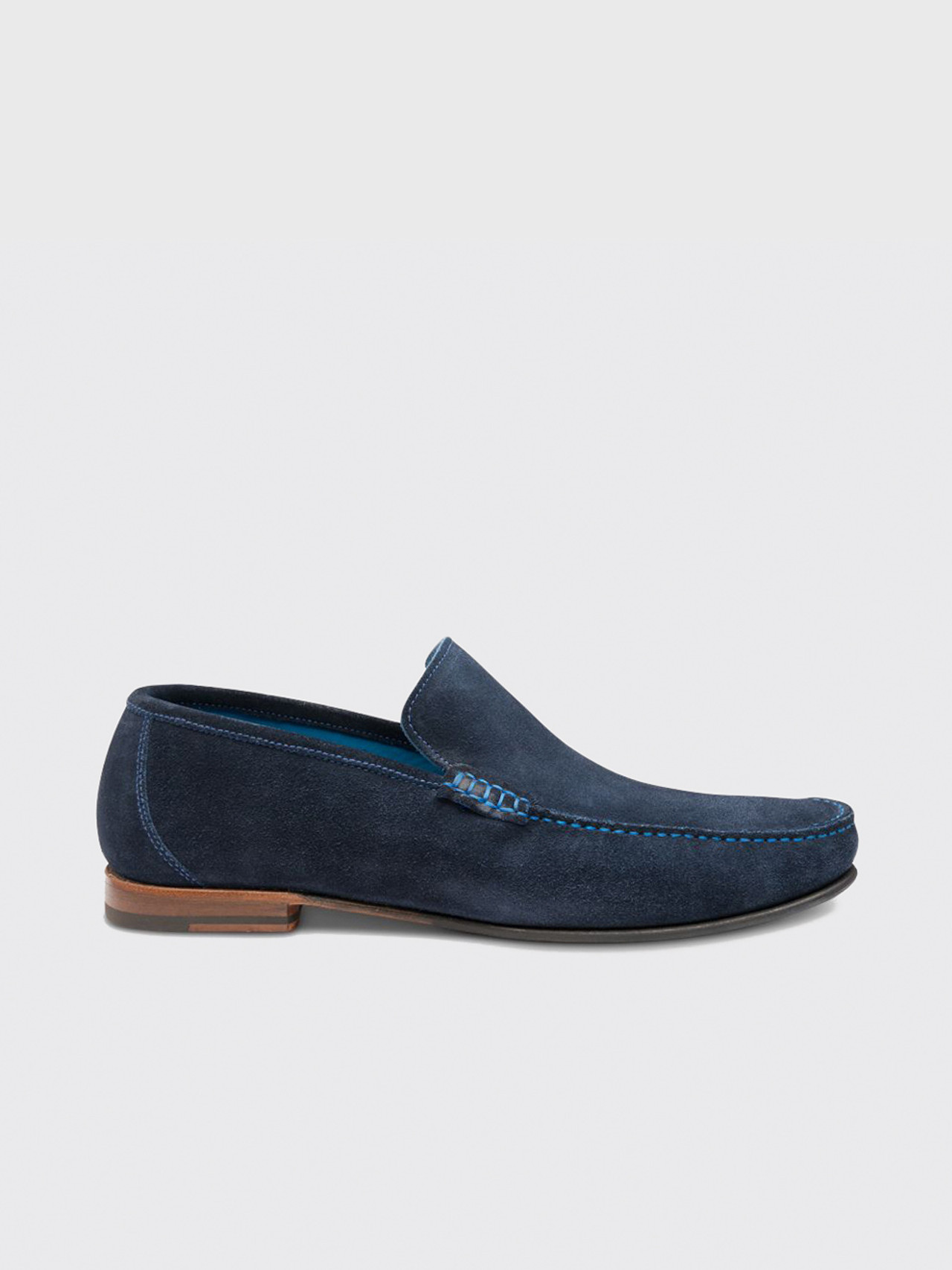 Navy Loake Nicholson Suede Loafer | Peter Christian