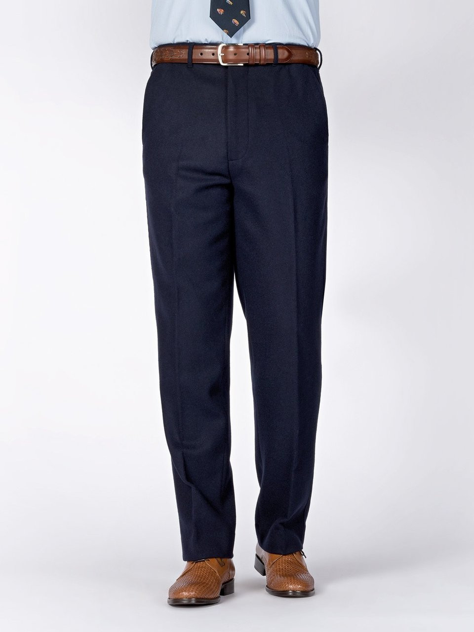 Flannel suit trousers