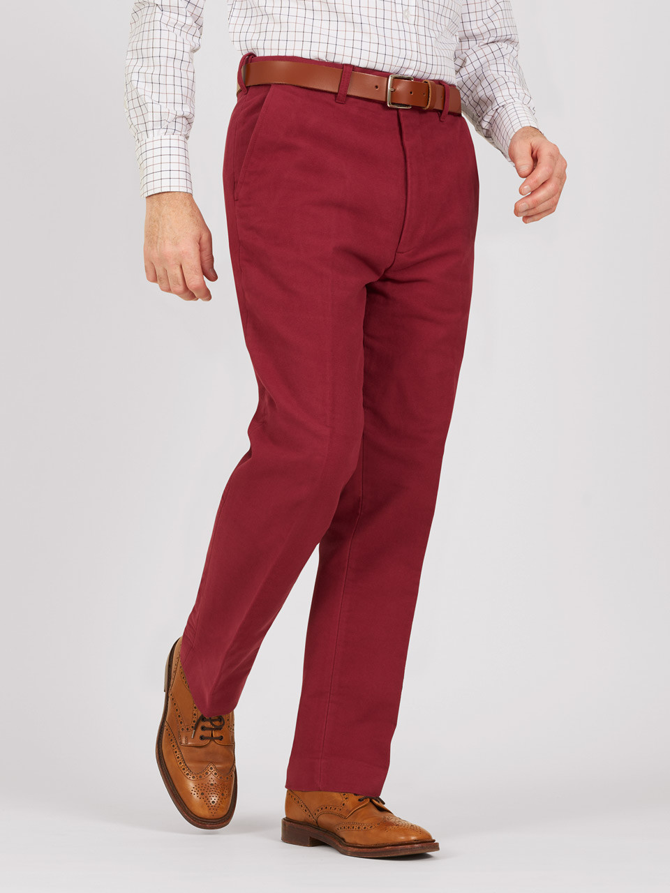 Sienna Pink Moleskin Trousers | Men's Country Clothing | Cordings US