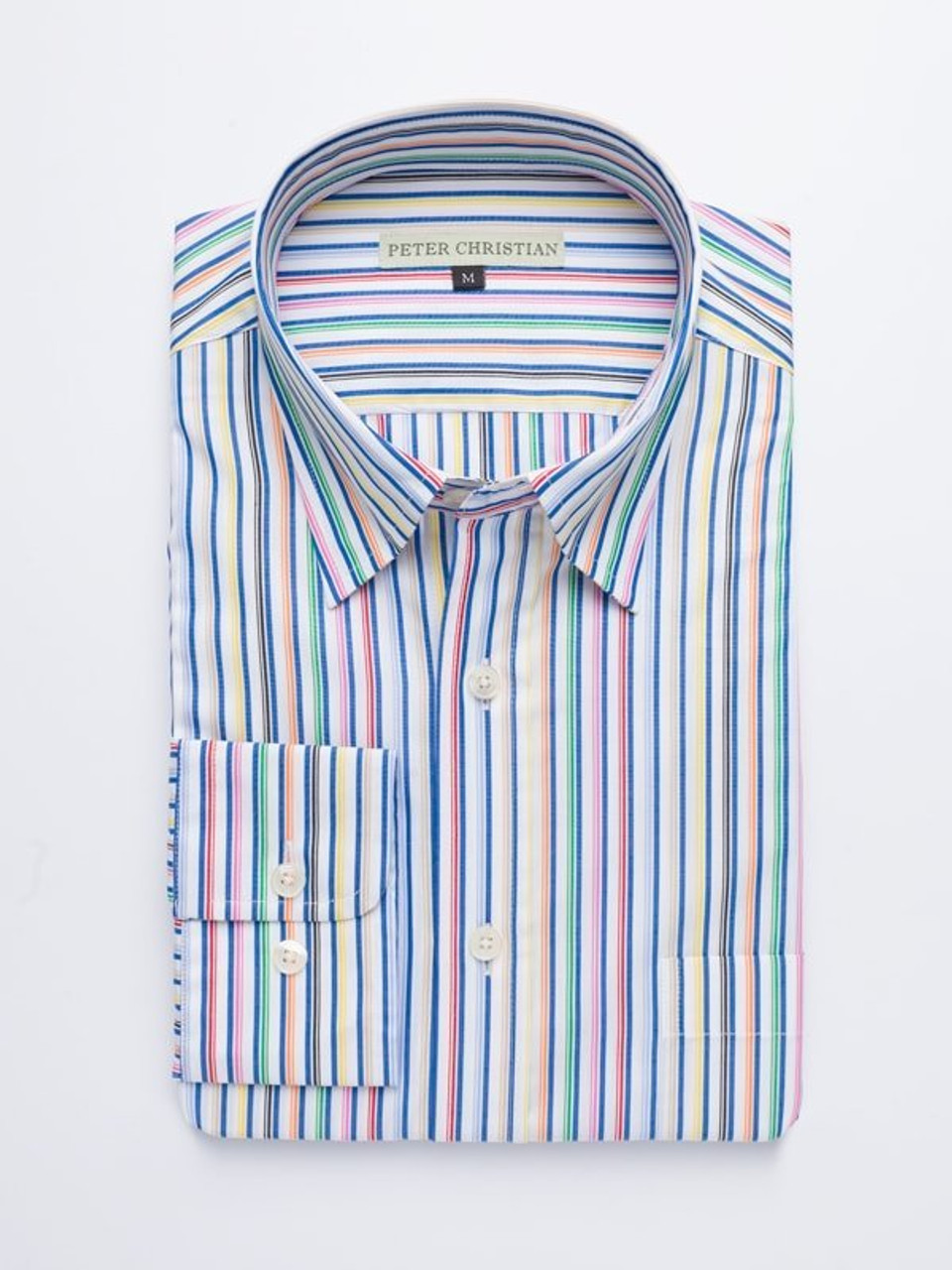 Peter Christian Men's Striped Seersucker Shirt