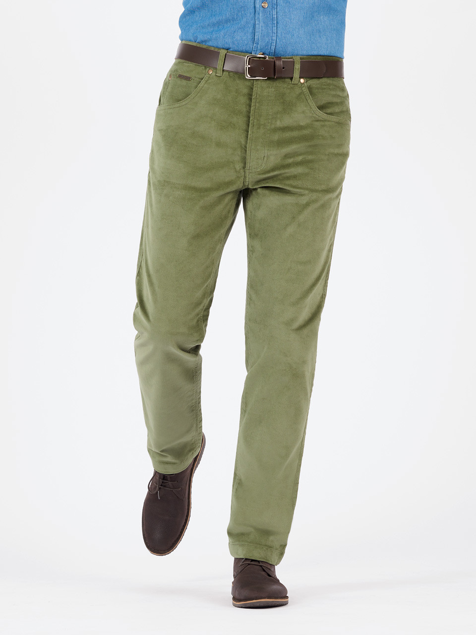 Men's Green Velvet Jeans | Peter Christian