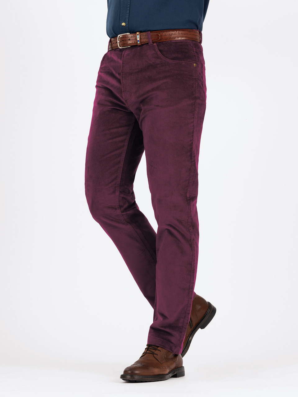 Men's Genuine Cowhide Burgundy Leather Jeans Style Trousers Pants (Burgundy,  28) at  Men's Clothing store