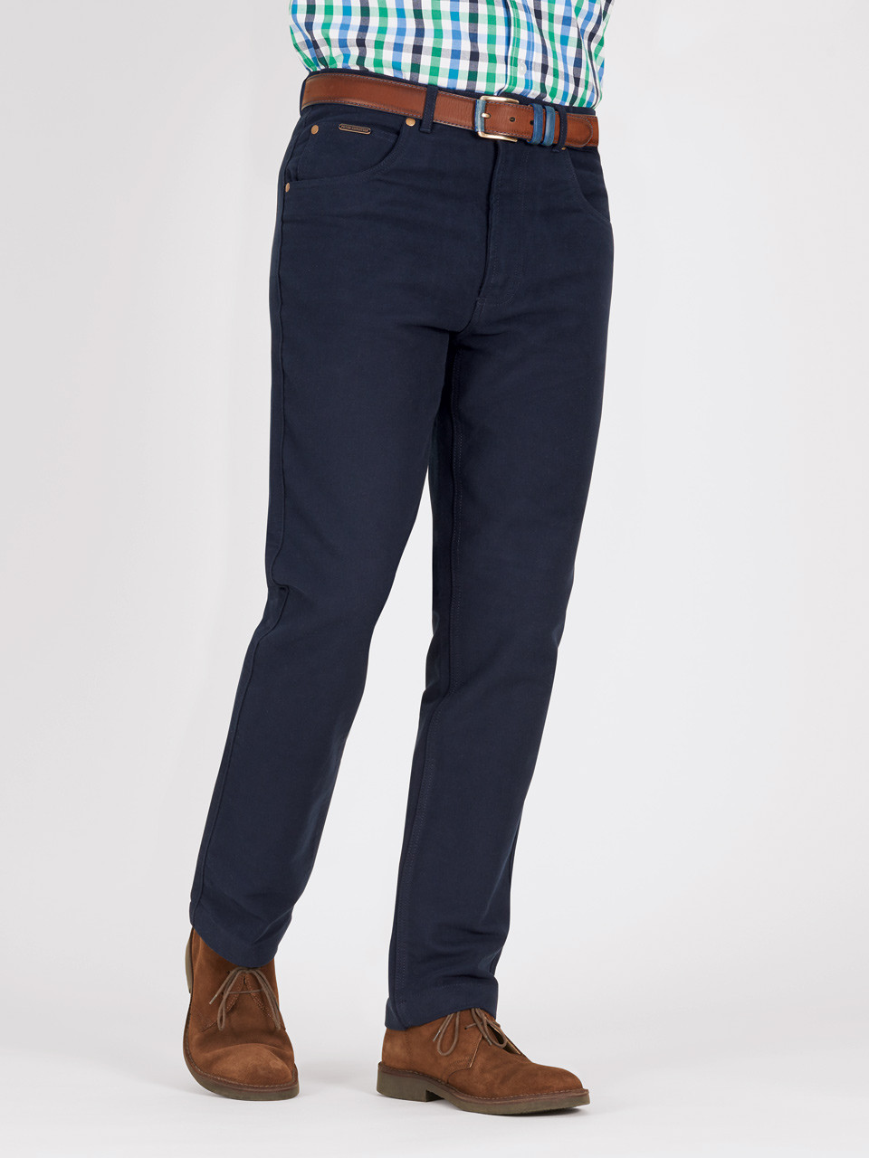 Men's Dark Blue Moleskin Jeans Peter Christian