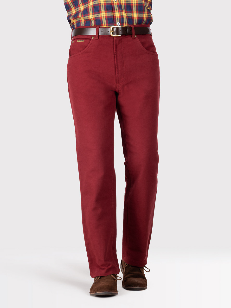 Men's Red Moleskin Jeans Peter Christian