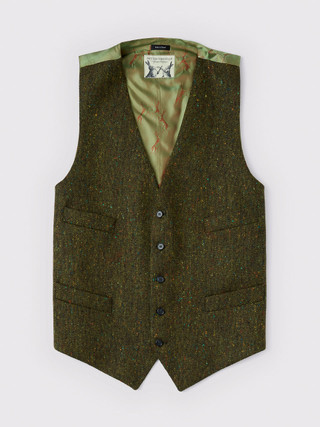 Men's Green Donegal Tweed 3 Piece Suit | Peter Christian
