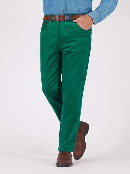 Men's Green Cord Jeans