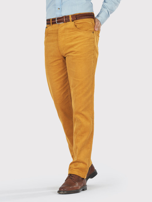 Men's Gold Yellow Corduroy Jeans