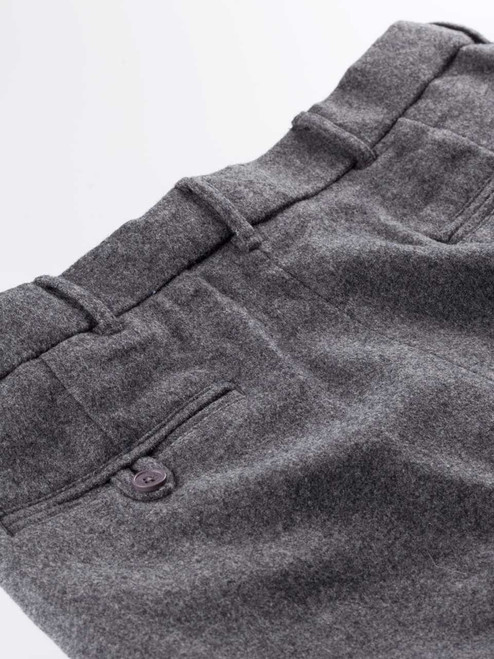 Mid Grey Soho Trousers in Circular Wool Flannel  SUITSUPPLY United Kingdom